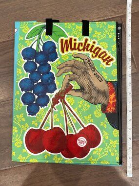 NWT Trader Joe's State Grocery Bag Collectible Regional Rare Design -Michigan